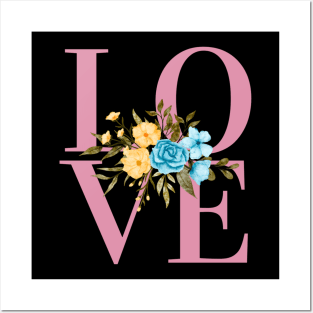 Love, Valentine's Day, Romance, Romantic Floral Botanical Posters and Art